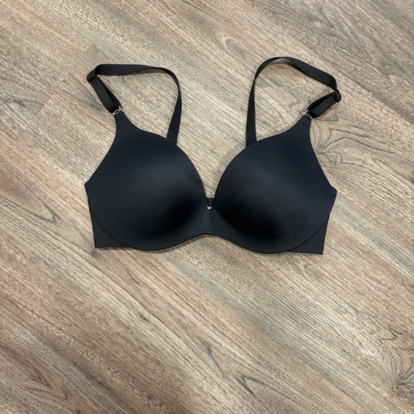 La Vie En Rose Sleekback Push-up Wireless Black Bra 34D - Picture 5 of 8